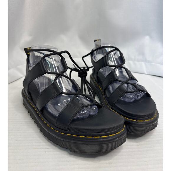 Dr. Martens Nartilla Platform Sandal Gladiator black size lady 9 - Picture 3 of 14